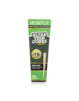 Ultra Thin 10 Pre-Rolled Cones French Brown Paper