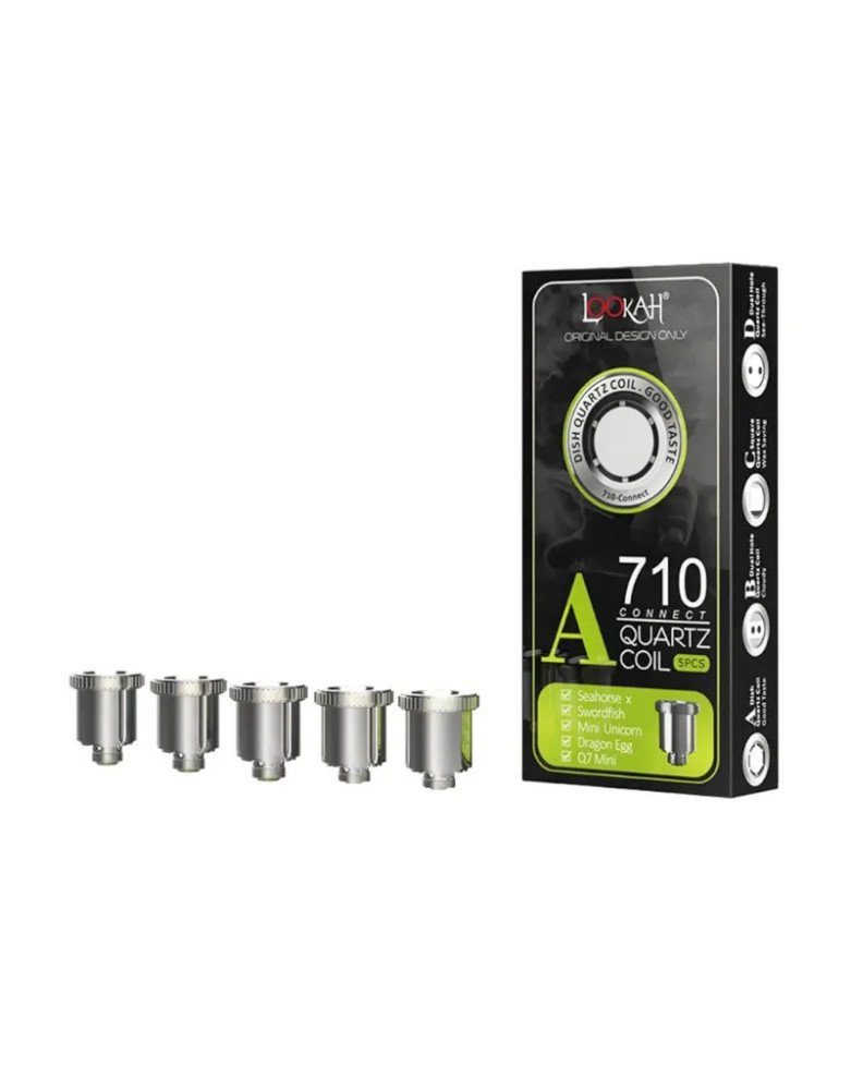 Lookah Dual Hole Quartz Coil – Good Taste Green A