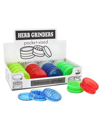 Pocket Sized Acrylic Herb Grinder DK4004