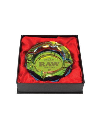 Raw Rainbow Glass Ashtray