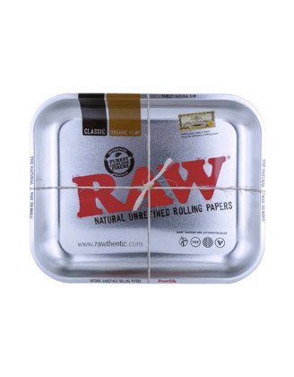 Plateau Raw Silver Tray Large