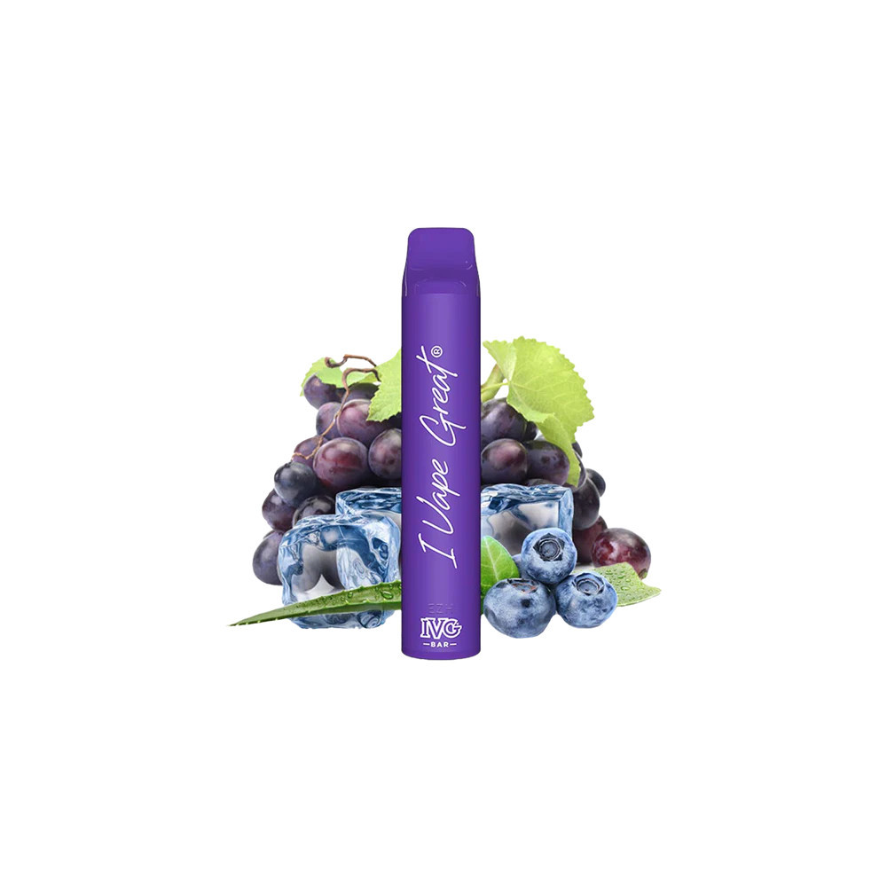 IVG BAR ALOE GRAPE ICE  600 PUFFS 2%