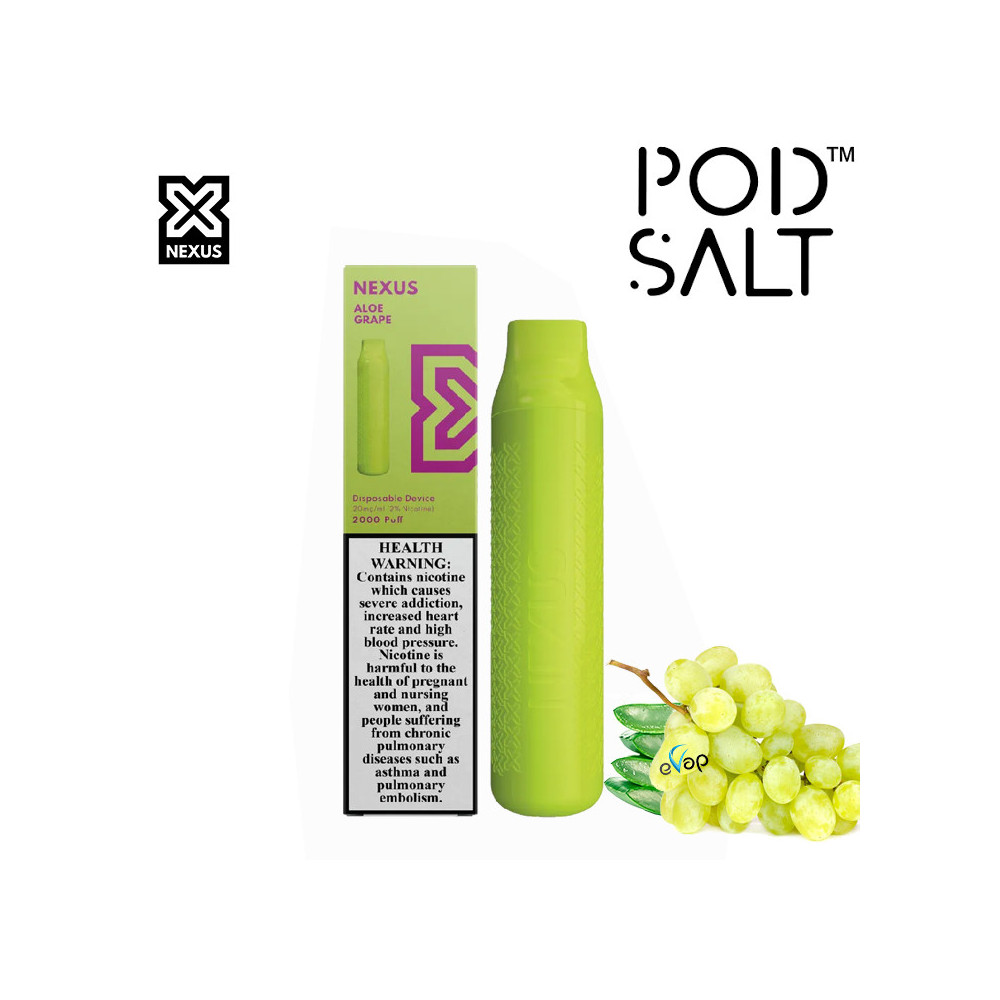 POD SALT ALOE GRAPE 50MG 5%