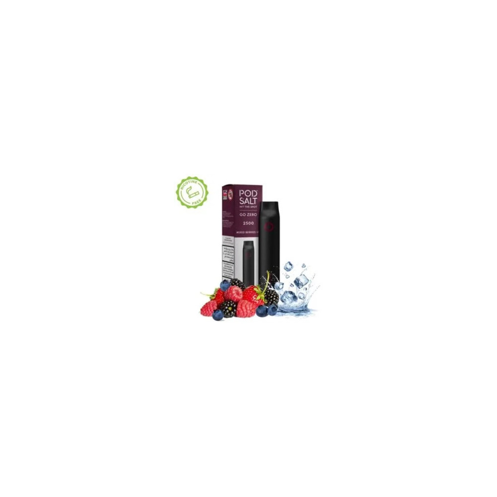 pod salt go mixed berries ice 2500 0% NICOTIN