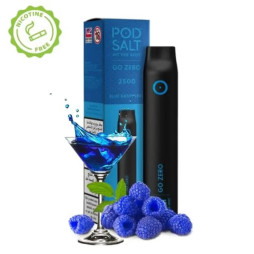 POD SALT 2500PAF BLUE RASPBERRY ZERO NICOTINE