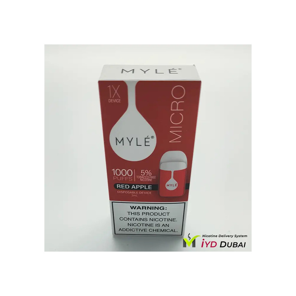 MYLE MICRO RED APPLE 1000 PUFFS 5%