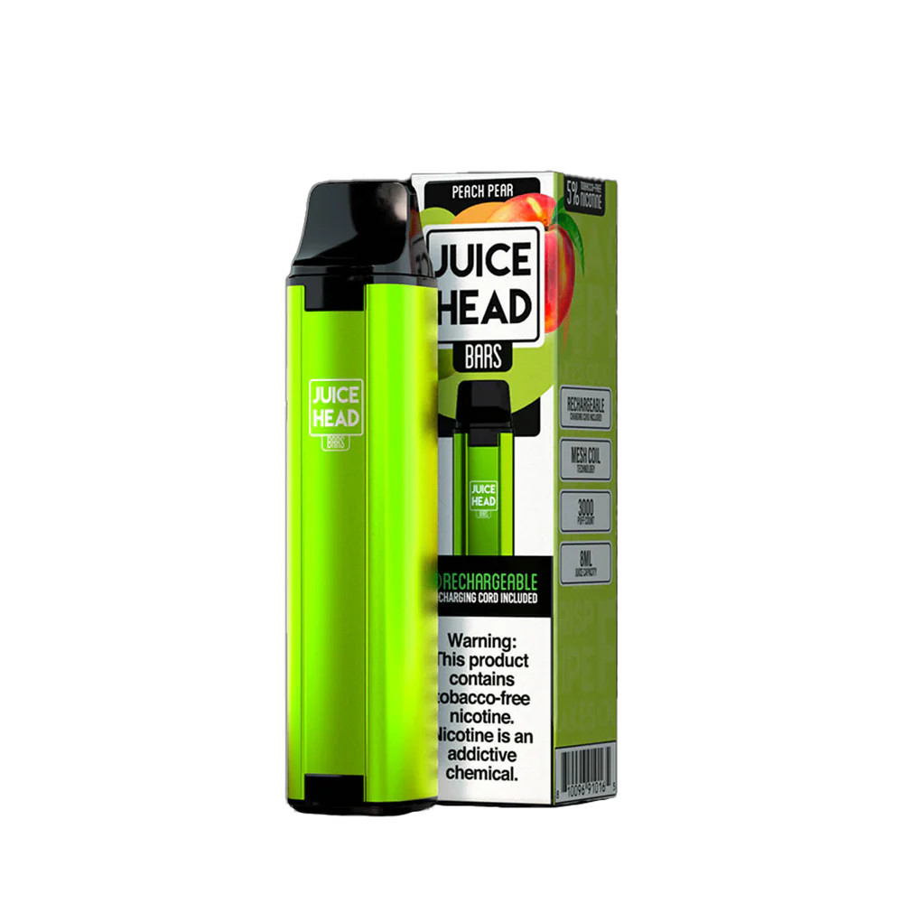 JUICE HEAD BARS PEACH PEAR  3000 PUFFS 5%
