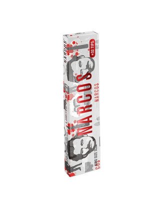 Narcos White Red King Size Slim + Tips ( Limited Edition )