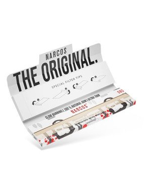 Narcos White Red King Size Slim + Tips ( Limited Edition )