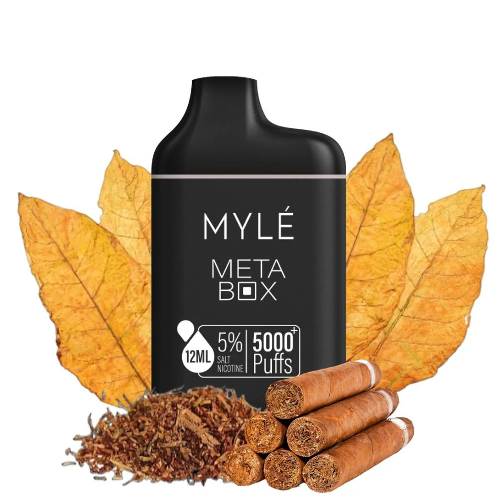 MYLE META BOX CUBAN TOBACCO 5000 PUFFS