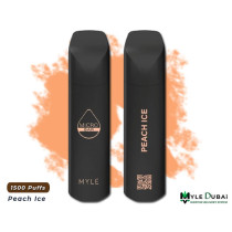 MYLE MICROBAR PEACH ICE 1500 PUFFS 5%