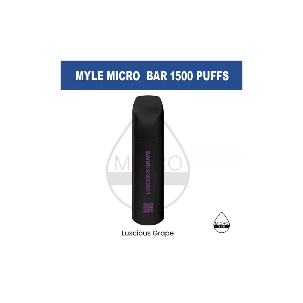 MYLE MICRO BAR LUSCIQUS GRAPE 1500 PUFFS 5%