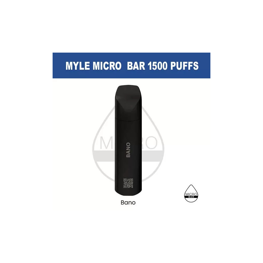 MYLE MICRO BAR BANO 1500 PUFFS 5%