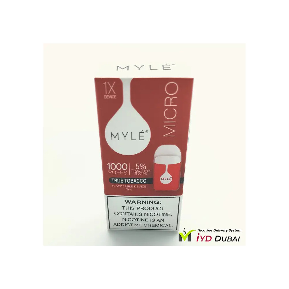 MYLE MICRO TRUE TOBACCO 1000 PUFFS 5%