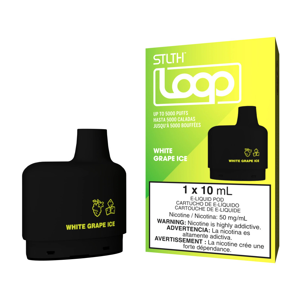 STLTH LOQO PODS WHITE GRAPE ICE 5000P